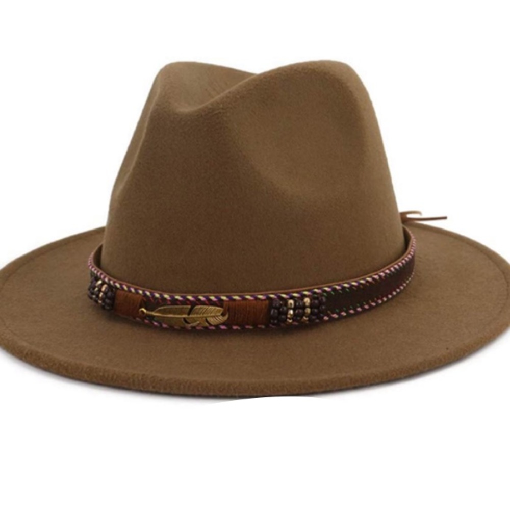 - - WIDE BRIM HAT  Fedora Hat Womens Summer …